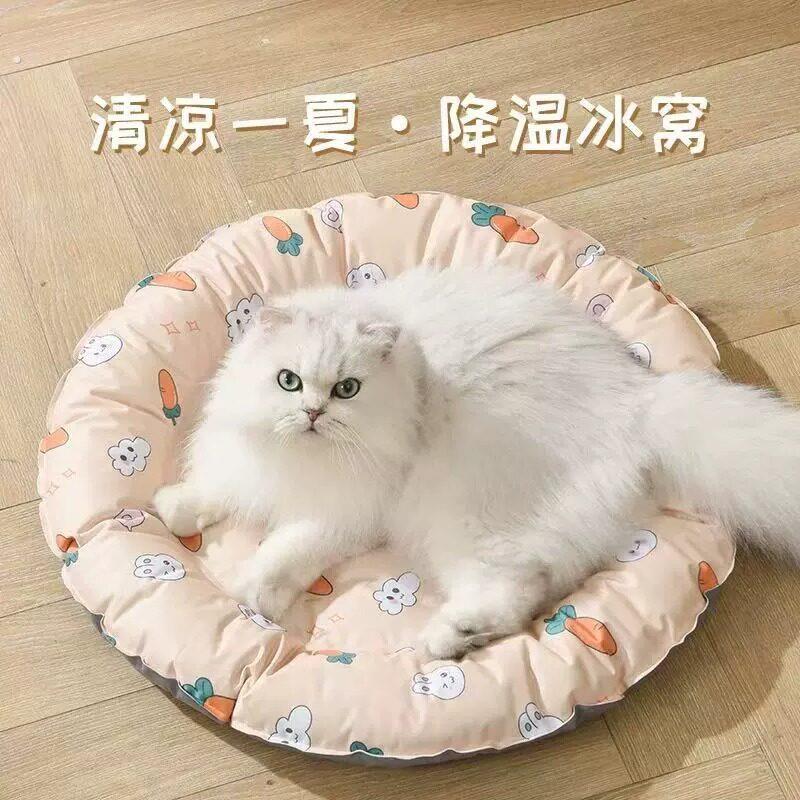 宠物冰垫夏天狗垫子睡觉用狗窝猫咪冰窝夏季凉席狗狗睡垫降温冷感