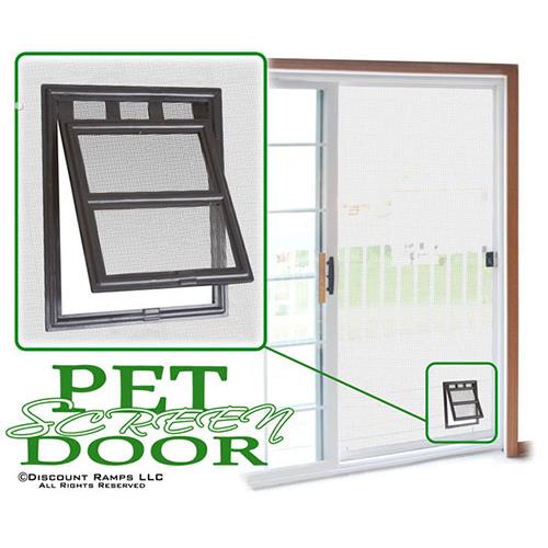 双向自由进出宠物门 狗狗猫用纱窗门 大型犬猫适用硬塑料门