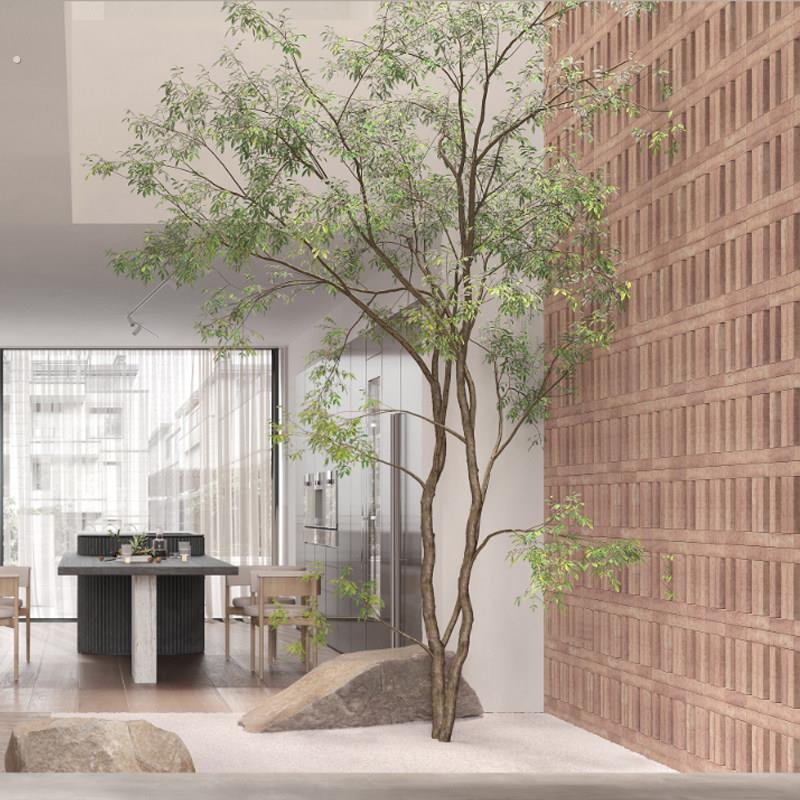 仿真绿植装饰室内仿真树景观造景盆栽鸡爪槭假树天井侘寂风植物