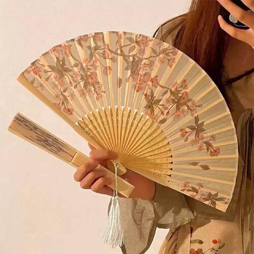 新中式小扇子古风折叠扇子汉服拍照随身可携式高颜值舞蹈折扇仙气