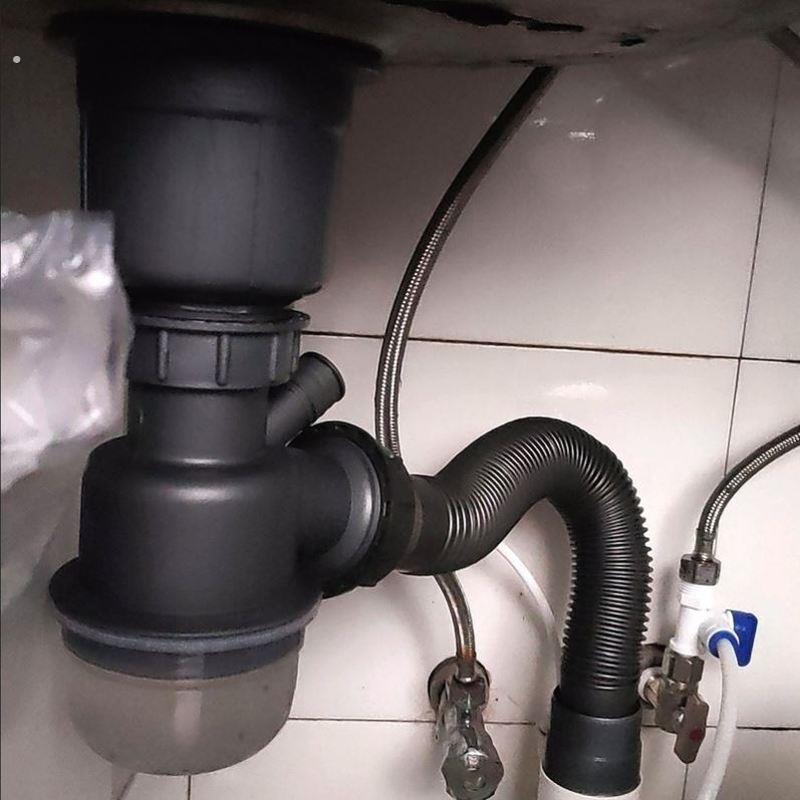 排水管防臭配件洗菜盆全套双槽洗脸盆厨房双水槽管水池器水槽套装