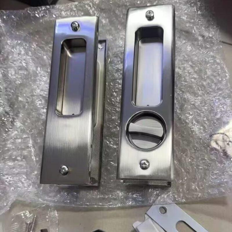 隐形门锁移门锁木门整体橱柜化妆室阳台拉门勾锁室内双面锁推门锁