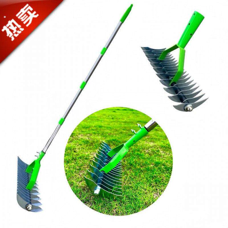 园艺工具草坪枯草拔草器茅草耙落叶耙园林除垢耙松土器土壤耙套装
