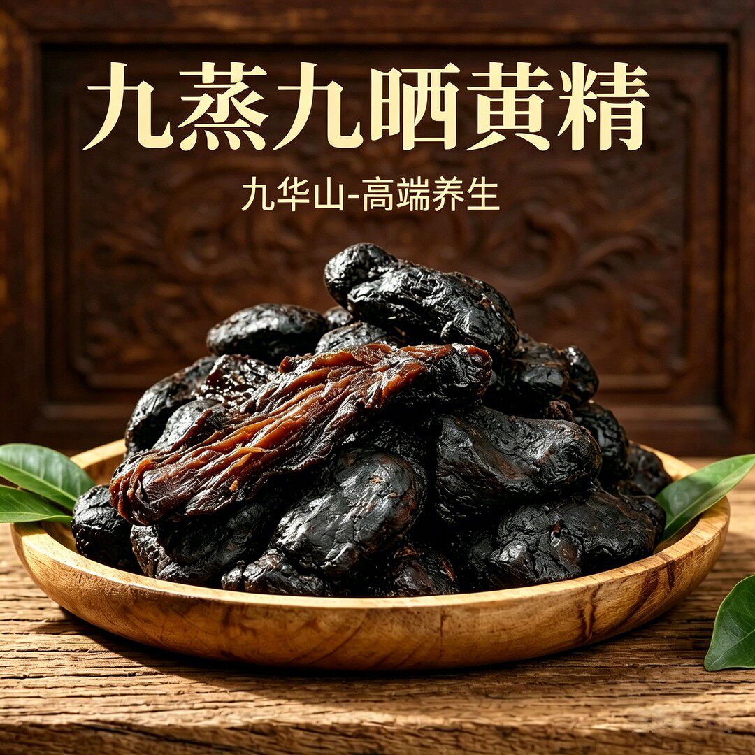 九华黄精古法九蒸九晒九华山道地取材高山农家黄精泡水即食食品