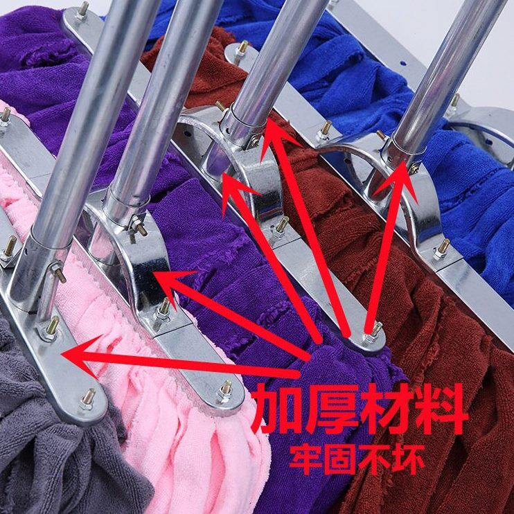 甄选毛巾布条墩布拖把家用超细纤维吸水拖商用传统地拖干湿用尘推
