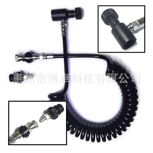甄选PAINTBALL通气软管3.5米彩弹比赛螺旋软管亚马逊速卖通EBAY