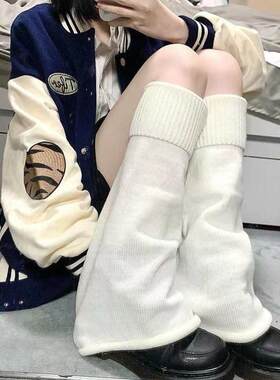 袜套2026正流行腿套喇叭型瑜伽裤袜套脚脖堆堆套中筒原宿风袜