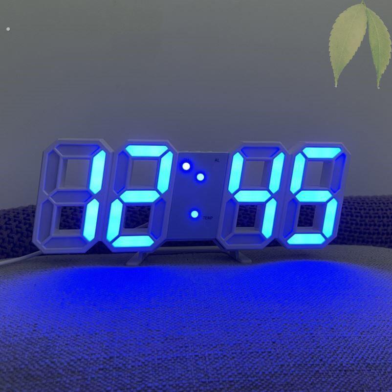 电脑桌摆件氛围灯发光立体数字时钟卧室柜子电竞房间小夜灯装饰品