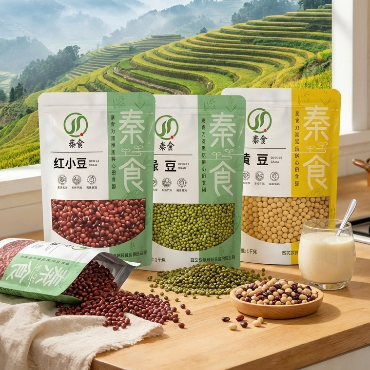 秦食绿豆红豆黄豆打豆浆发豆芽煮稀饭陕西特色营养新五谷杂粮粗粮