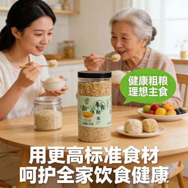 优质糙米五谷杂粮胚芽米饱腹健康养胃低糖低脂含纤维老人小孩营养