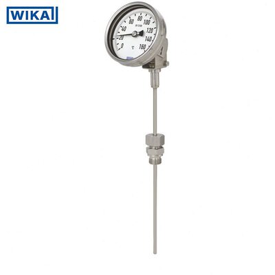 甄选威卡WIKA双金属温度计55型 管道式温度计 工业石化用温度计
