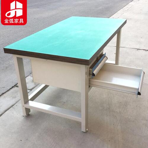 甄选工业防静电台台车间仓储操作台 双层带抽屉防静电台供应