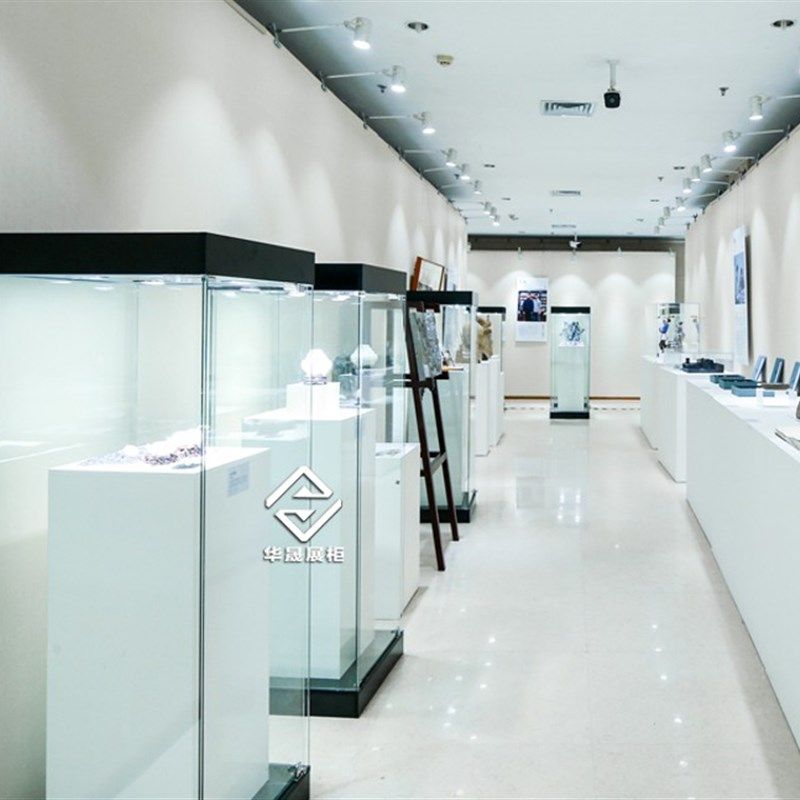 模型展示柜台玉器展柜玻璃柜子透明博物馆文物陈列柜单品展览柜台