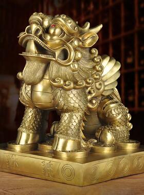 铜貔貅摆件招财大号客厅玄关装饰品领导办公室老板桌乔迁开业礼品