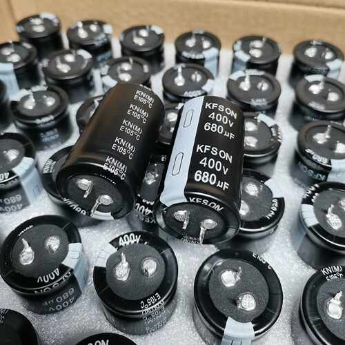 滤波电解电容器400v680uf牛角电容生产KFSON康富松品牌有保障