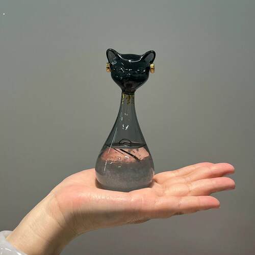 埃及猫天气预报瓶博物馆风暴瓶安德森猫桌面摆件结婚生日礼物女生