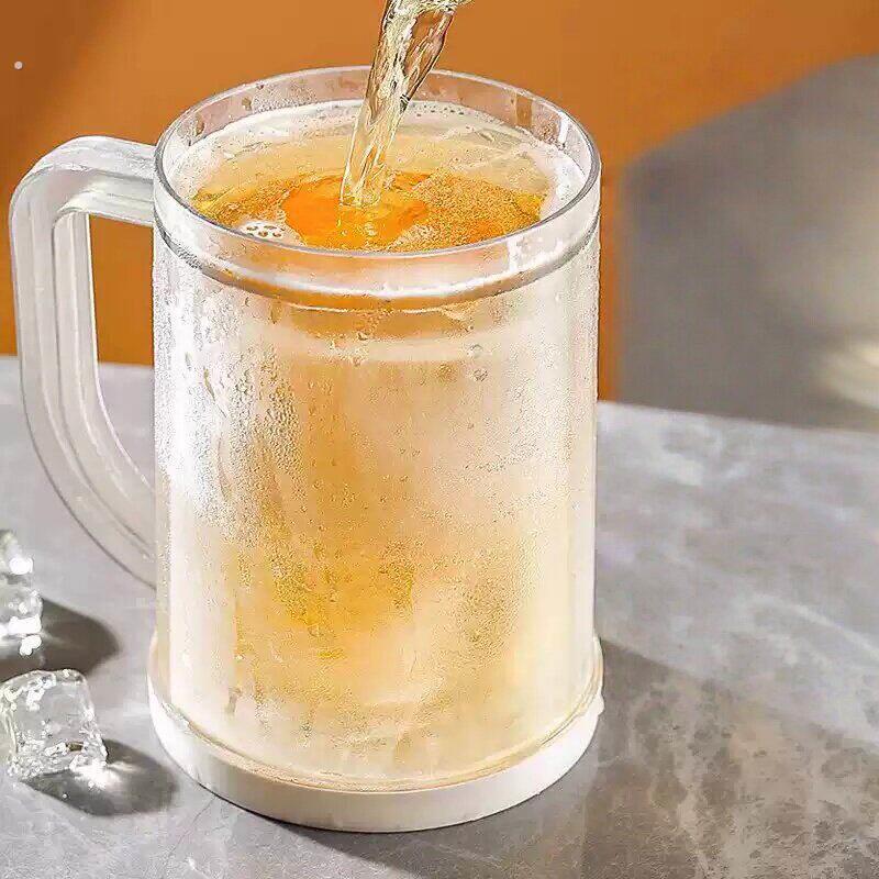 冰箱冷冻双层冰镇啤酒杯