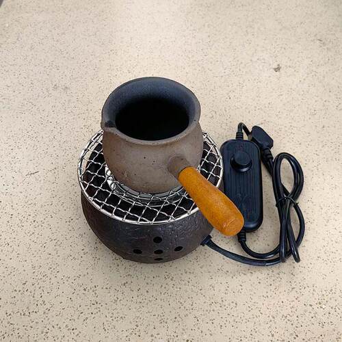 复古陶瓷家用甘肃罐罐茶电热炉子茶壶罐子冲茶加热烧茶器围炉煮茶