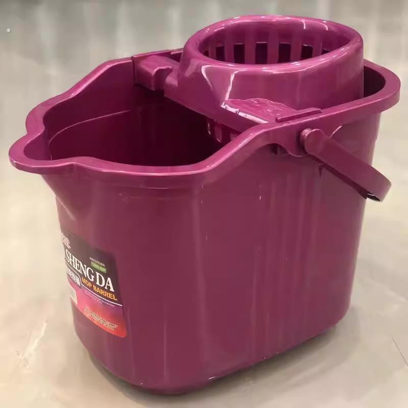 特厚滑轮洗拖把桶加厚鹿皮自拧水拖把沥水桶耐用一整套拖地桶宿舍
