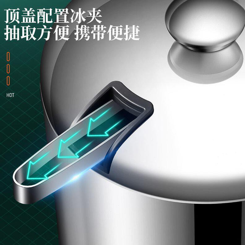 甄选304不锈钢冰桶商用冰镇啤酒桶红酒香槟桶冷藏冰块储存桶超长