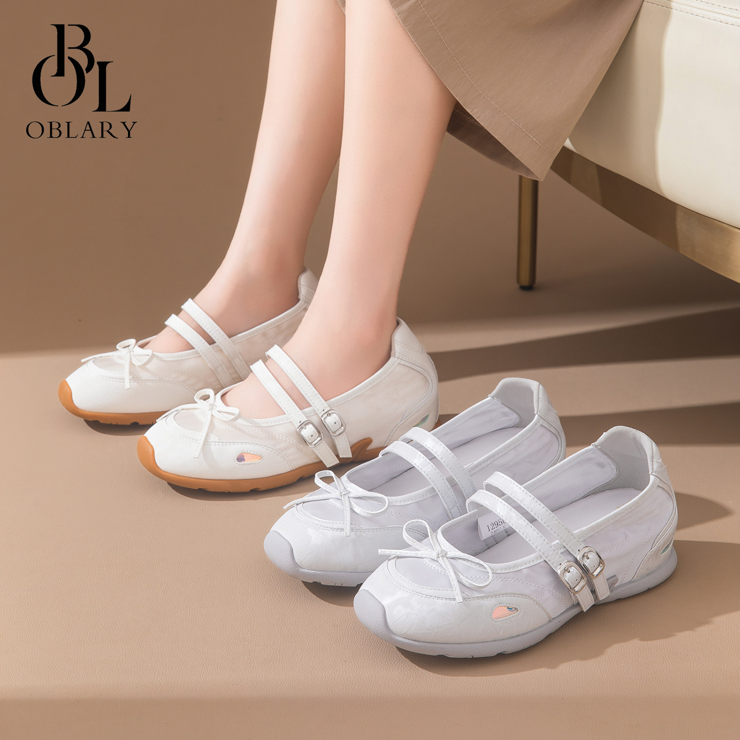oblary爆款时尚玛丽珍芭蕾舞鞋