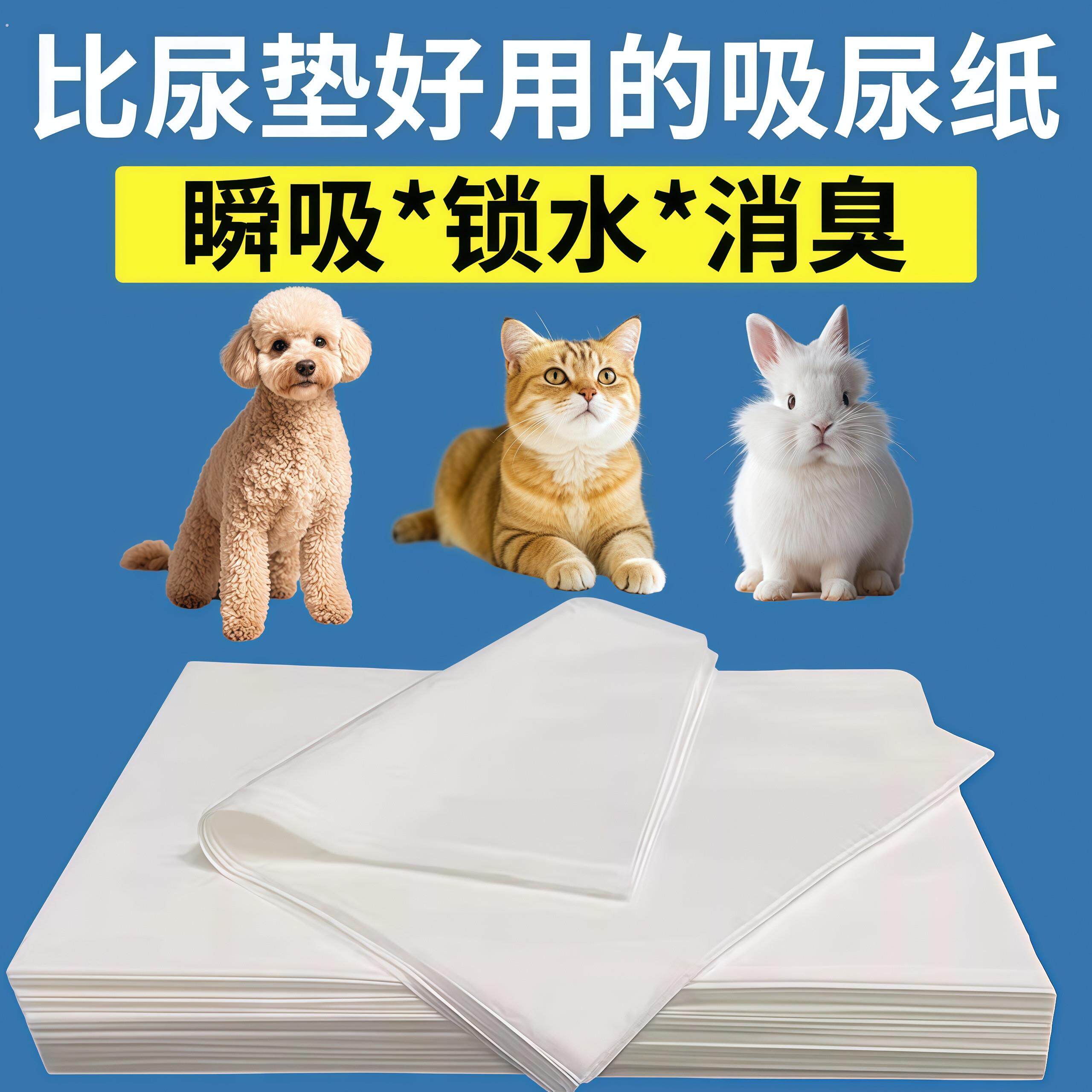 擦狗尿用品狗狗尿垫宠物尿片清理狗猫咪吸水纸擦尿泰迪尿布吸尿纸
