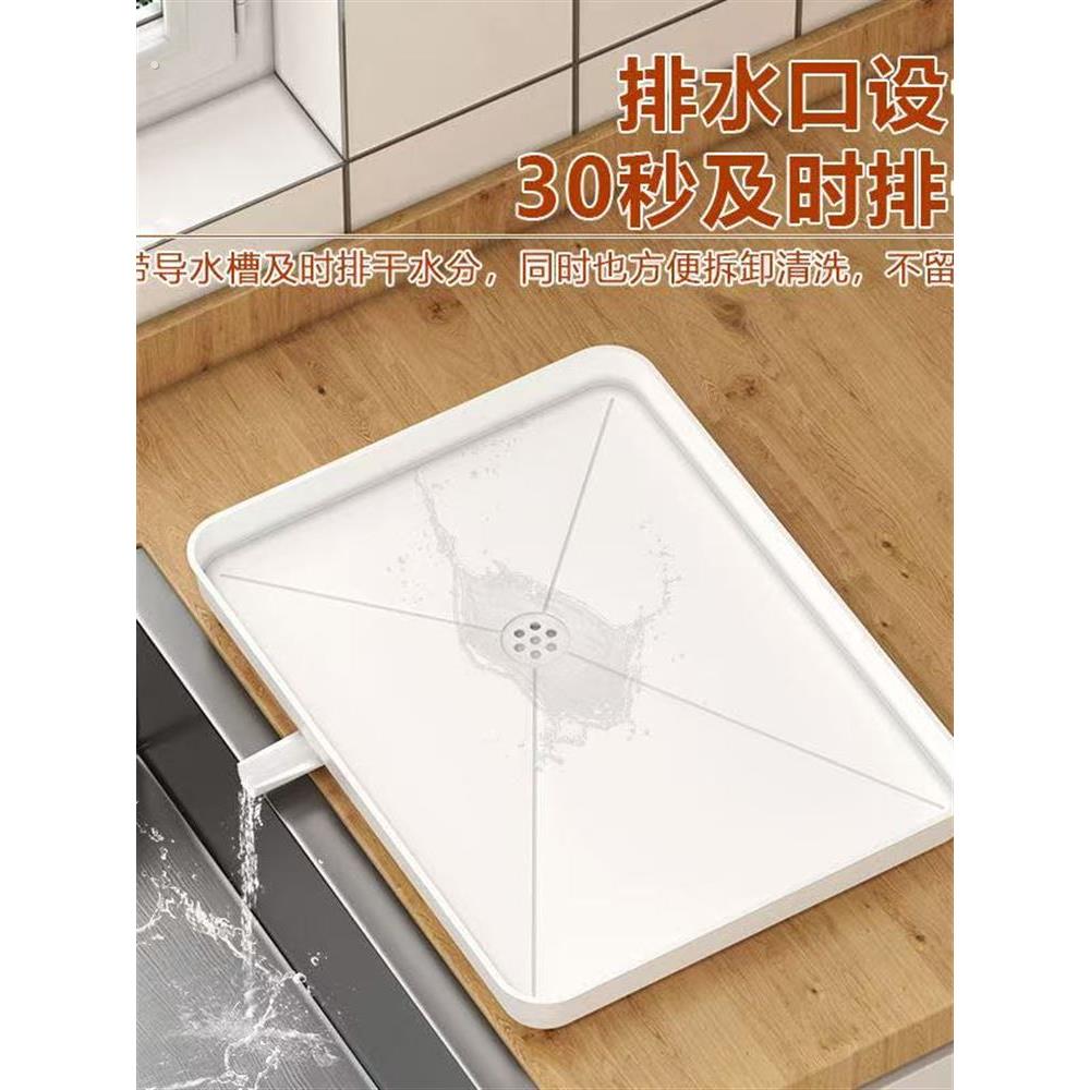 厨房排水篮水托盘盘子和盘子桌面多功能加高滴水盘客厅储存排水基
