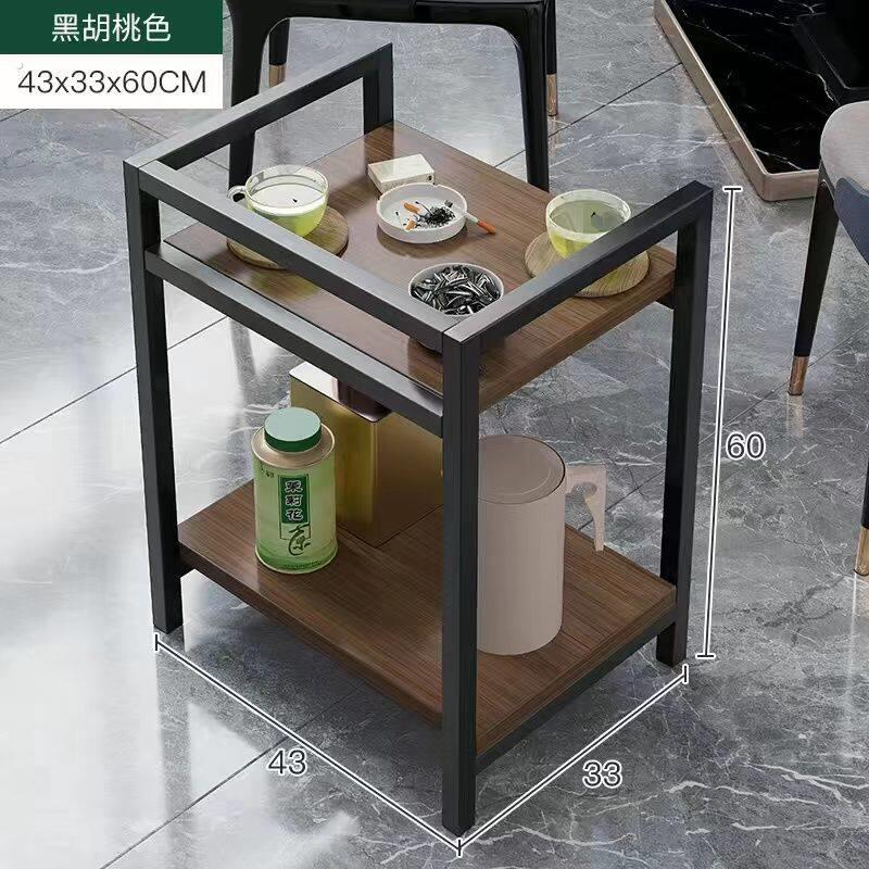 麻将馆茶杯架客厅麻将桌可移动小茶几卧室落地正方形棋牌室茶水架
