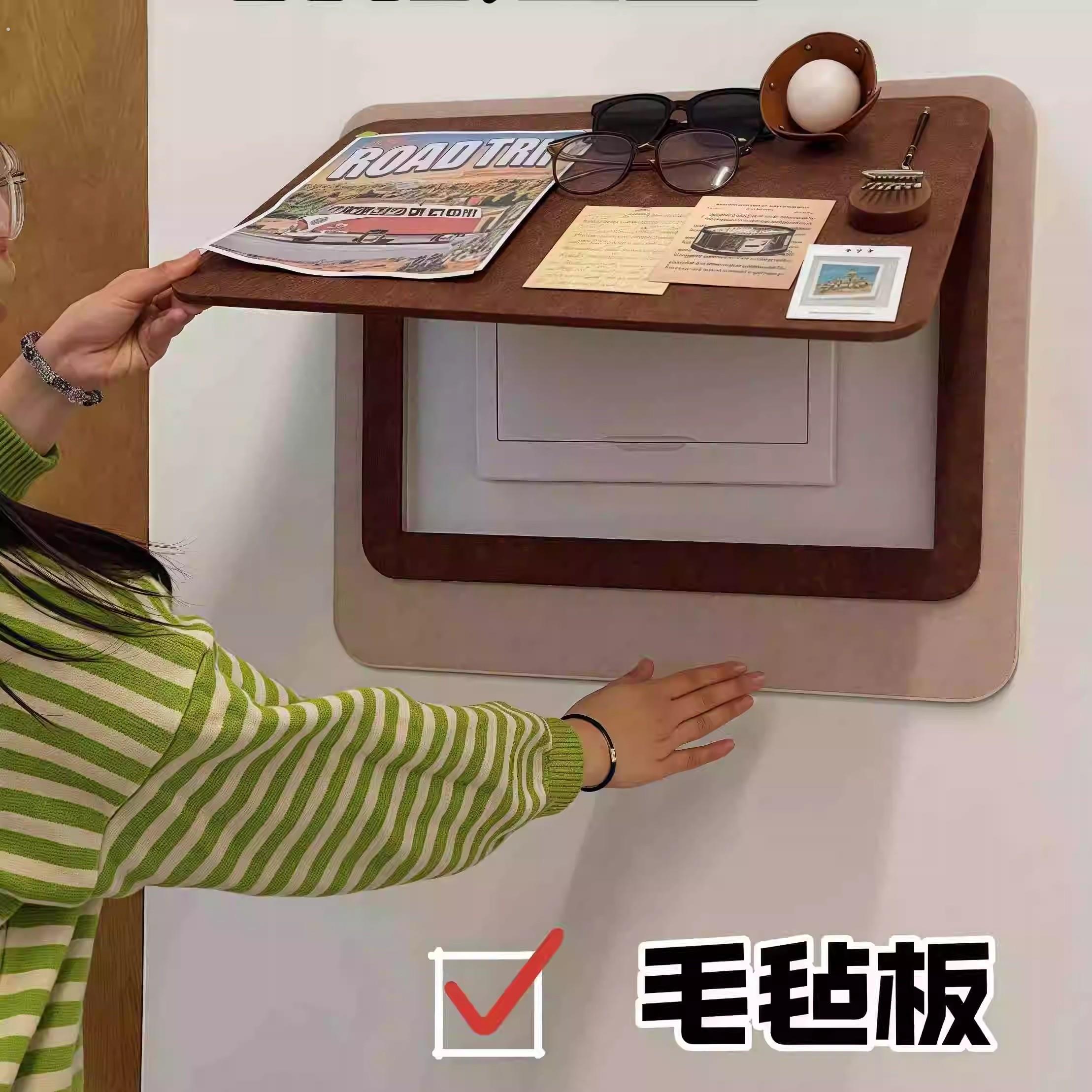 电表箱毛毡板遮挡装饰中古风入户玄关电闸配电箱遮丑免打孔不伤墙