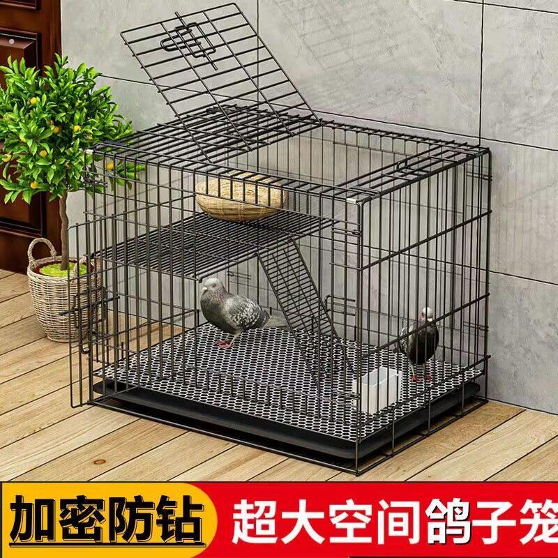 鸽子笼家用超大加密防鼠双层大空间兔笼子自进鸽笼喜鹊鸟笼子家用