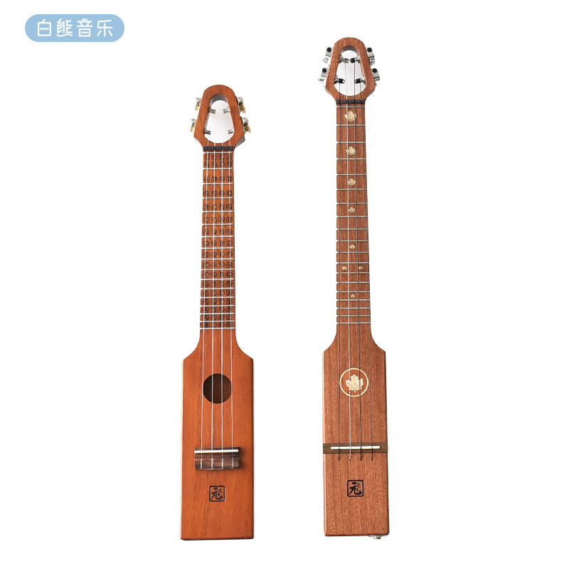 白熊音乐元尤克静音尤克里里工具款旅行便携小吉他夜间练琴电箱