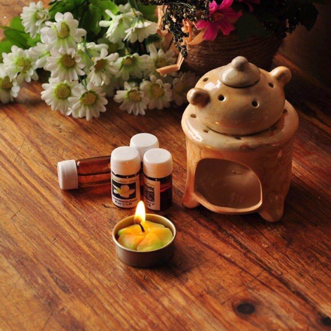 文艺范陶瓷饰品香薰灯复古蜡烛陶瓷香薰炉 精油灯美容院