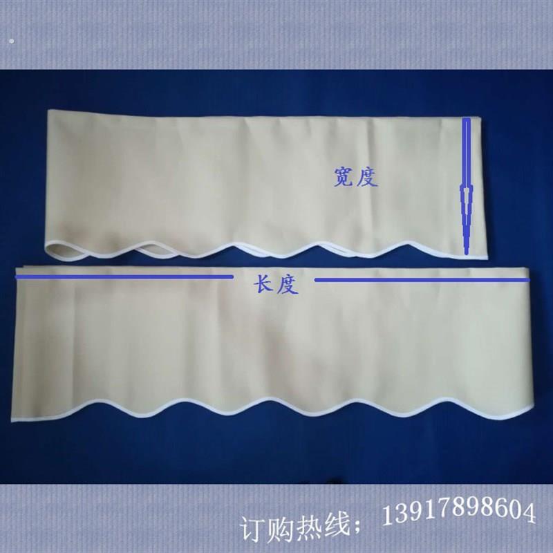 户外蓝白条纹伸缩雨棚布遮阳篷布彩条布波浪边订做防雨布加工优质