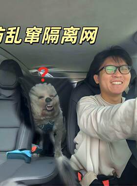 狗狗长途坐车神器汽车前后排隔离网猫咪宠物后排防护网放乱窜护网