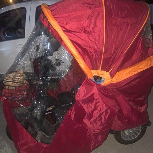 车以进的鹏折叠车篷电动三轮车三轮蓬遮阳车棚电动车篷可电梯车