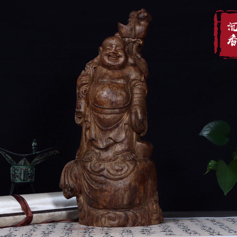 印尼马拉ok沉香木雕工艺品摆件艺术收藏品家居办公室公司摆件