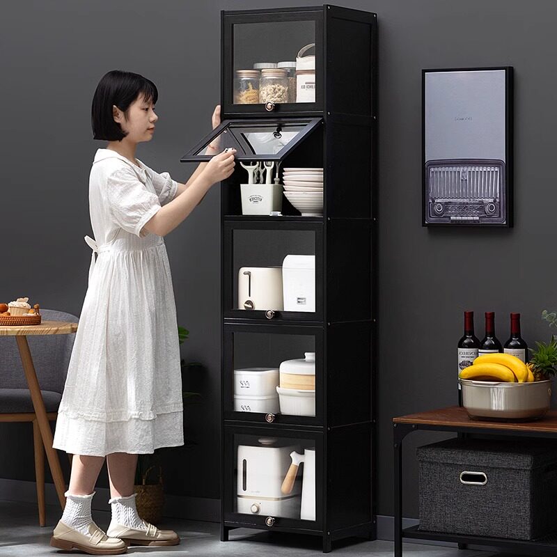 夹缝餐边柜子储物柜厨房橱柜置物架茶水边柜客厅立柜家用靠墙酒柜