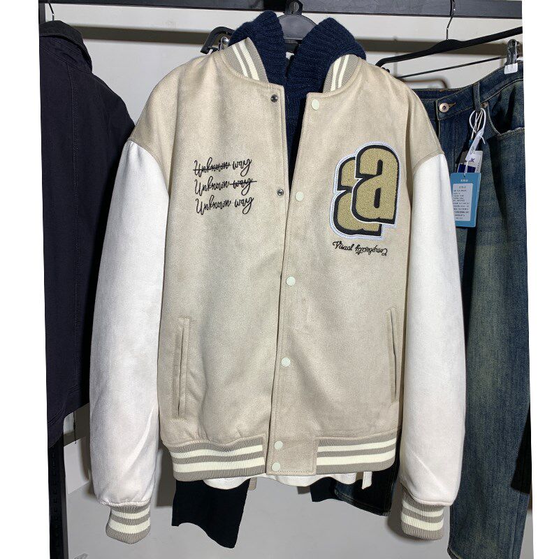 柜529!新品春季男装补丁饰飞行员夹克3918330 811男绒面春秋外套