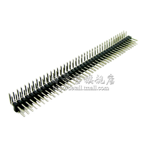 双排排针 弯针 双排弯针 间距2.54MM 2*40P 弯双排针 (10个)