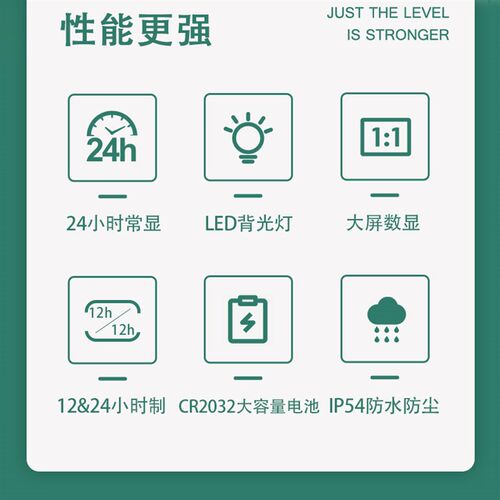 电动车用数显钟表夜光电动自行车防水时钟LCD车载粘贴式电子钟表