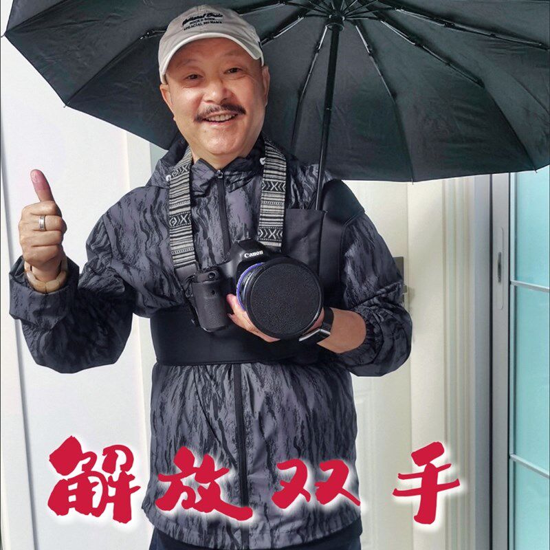 不用手打伞神器户外旅游遮阳防晒懒人免手持拿撑伞架子背伞固定器