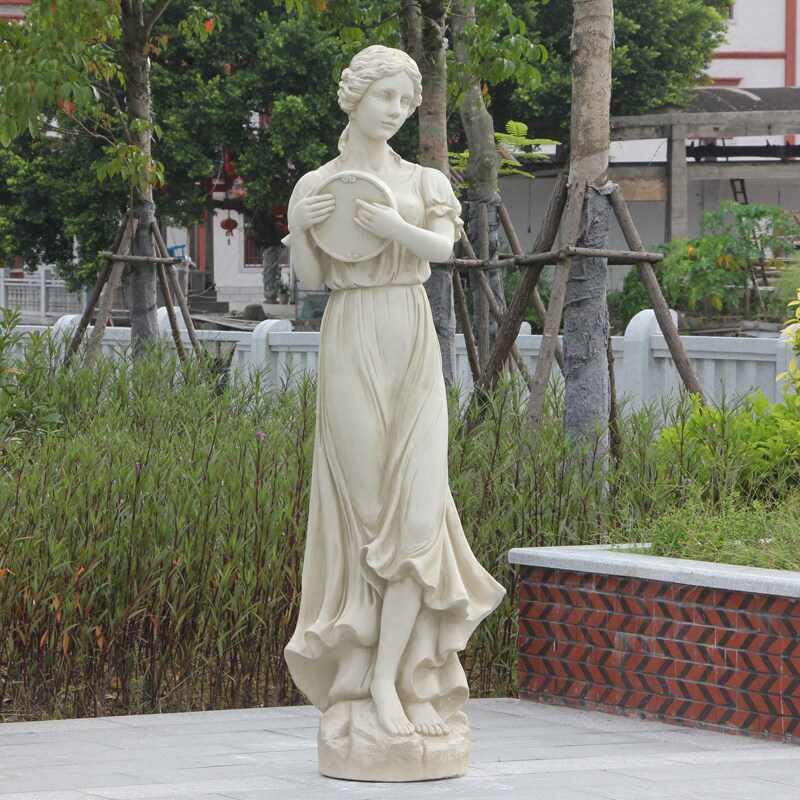 欧式大型迎宾演奏人物雕塑花园大厅酒店KTV家居装饰品工艺品摆饰