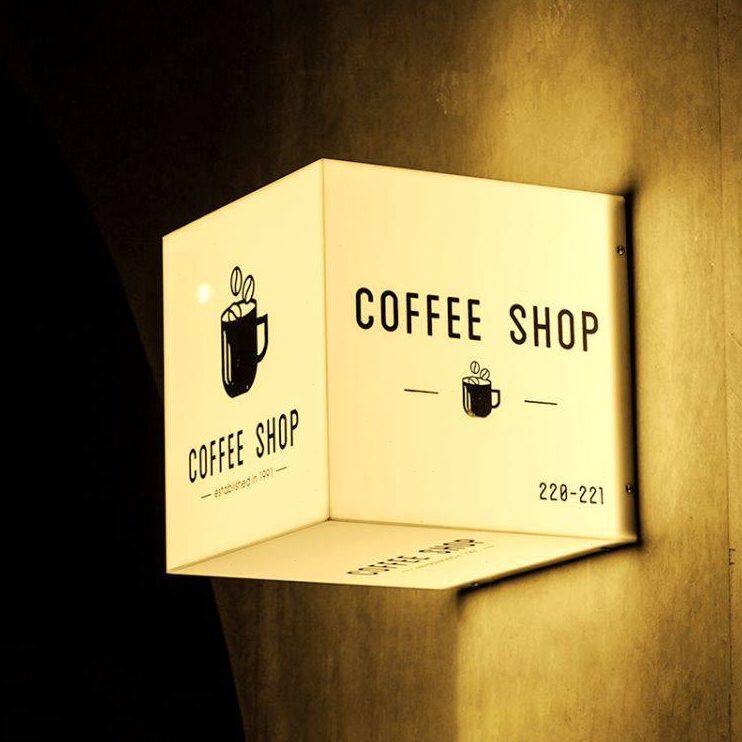 甄选亚克力门店发光卡布灯箱户外挂墙门头简易招牌墙上店面广告牌