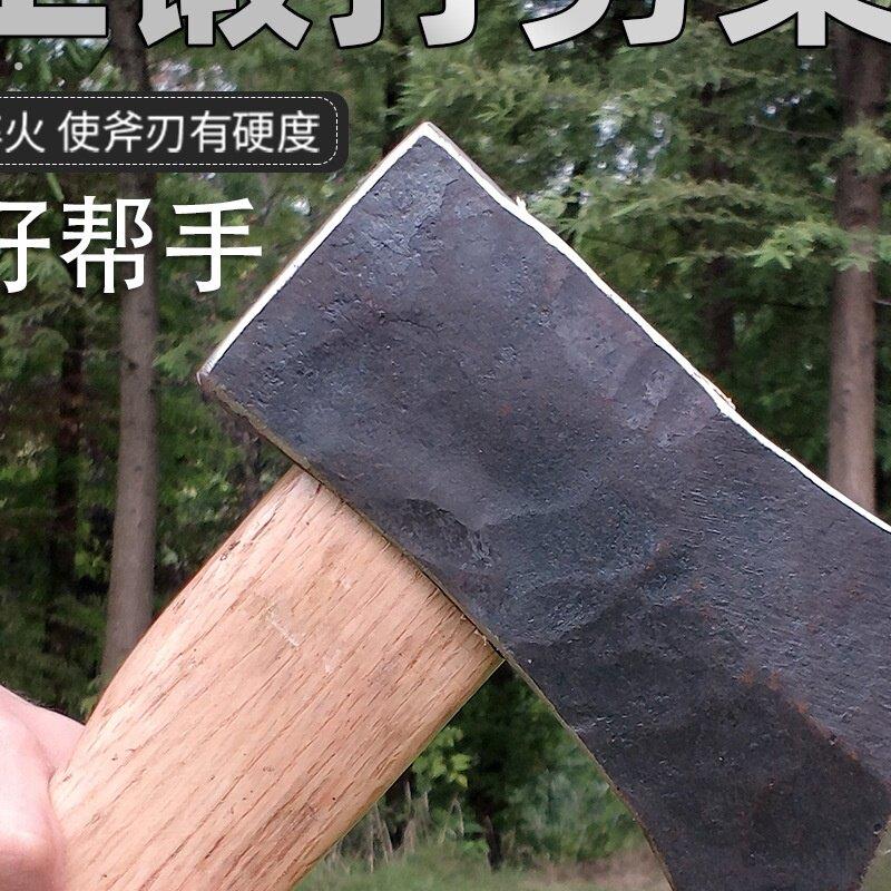 手工锻打锻打霸王斧家用砍树劈柴斧子户外多功能开山斧伐木斧头