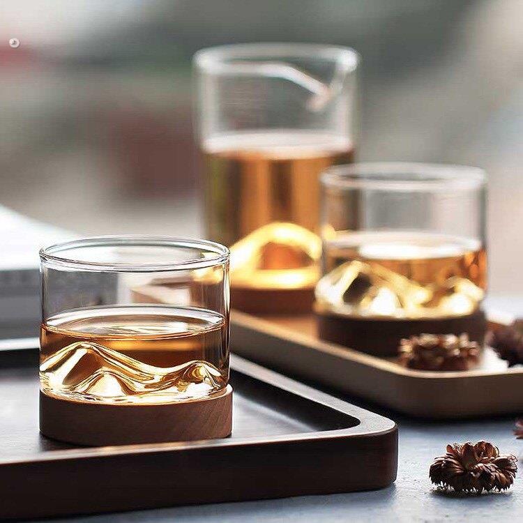 木笙小山杯栾山杯玻璃小酒杯威士忌品酒杯家用酒吧酒具品鉴杯