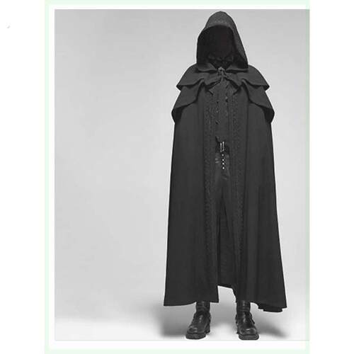 中世纪神职人员教堂杀手服装刺客教条巫师牧师披风披风服饰