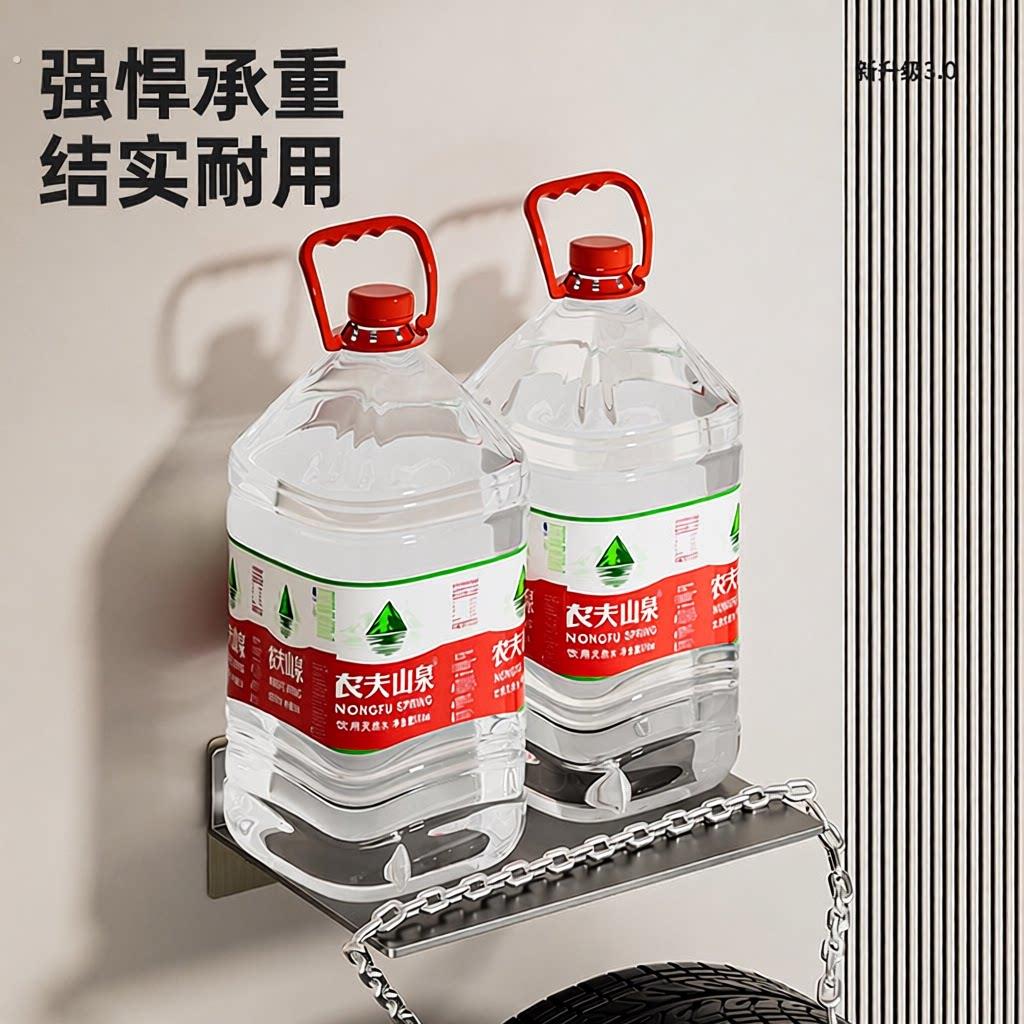 投影仪壁挂支架免打孔投影仪支架上墙置物架壁挂路由器放置架机顶图片