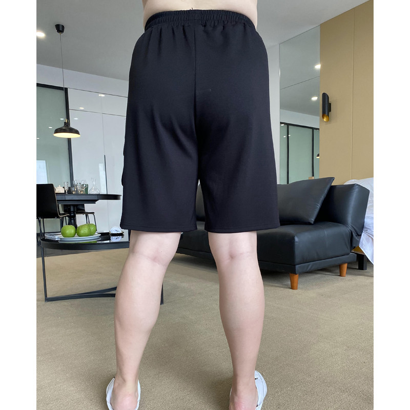 大码女装工装短裤2021夏装新款胖妹妹mm橡筋腰显瘦直筒五分中裤子