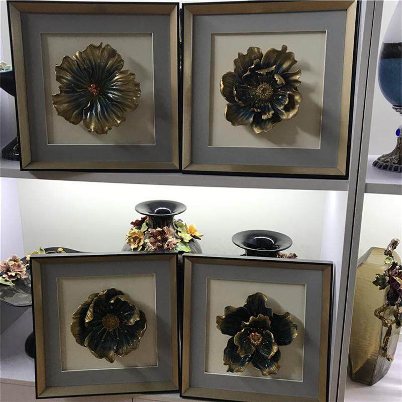 罗比罗丹罗比罗丹花开聚喜装饰壁画墙壁挂画饰品拼接创意简约时尚