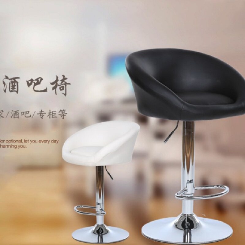 吧台椅升降家用高脚凳舒适旋转吧台凳展会美容美甲凳简约酒吧椅子
